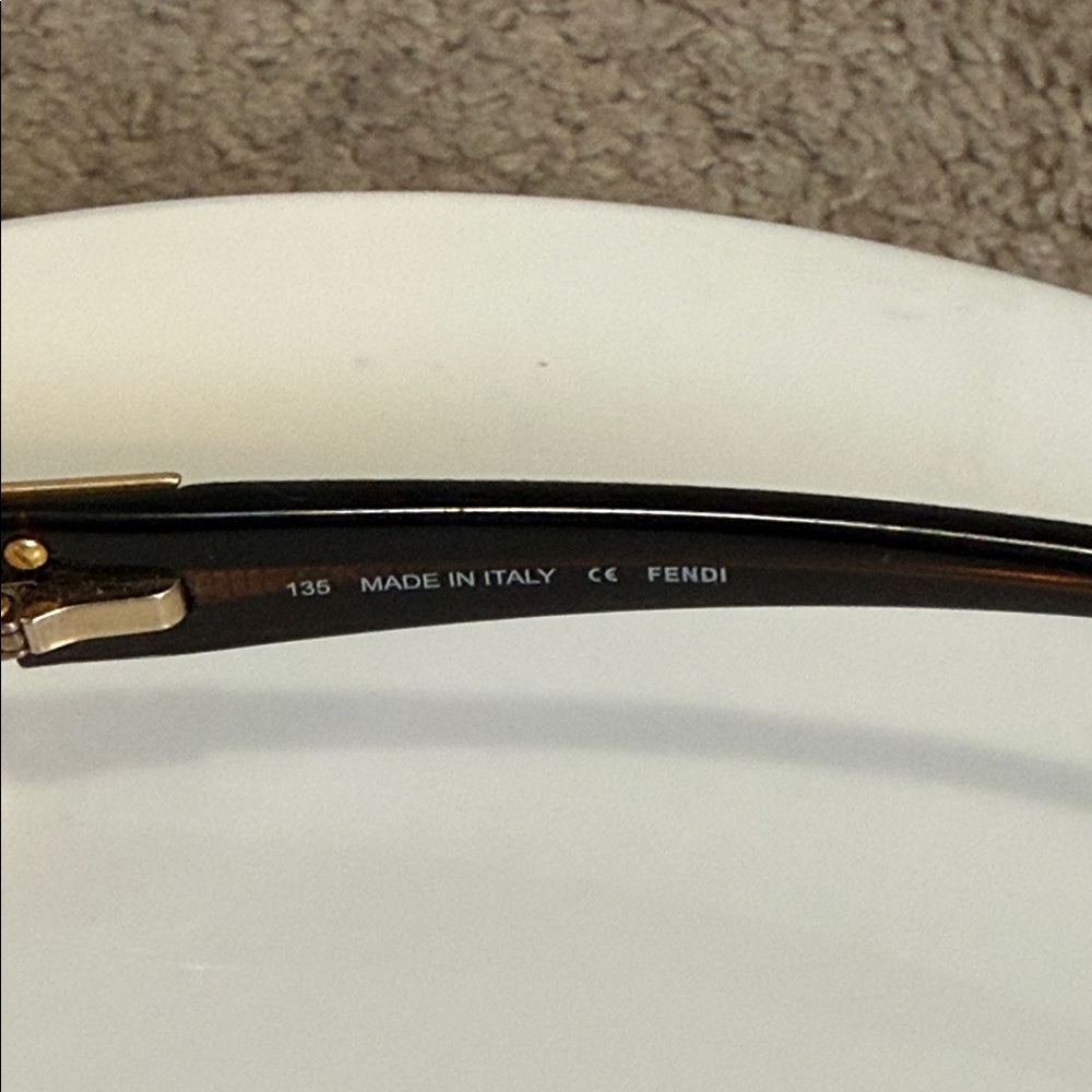 Fendi Dark Brown Rectangular Glasses - image 2